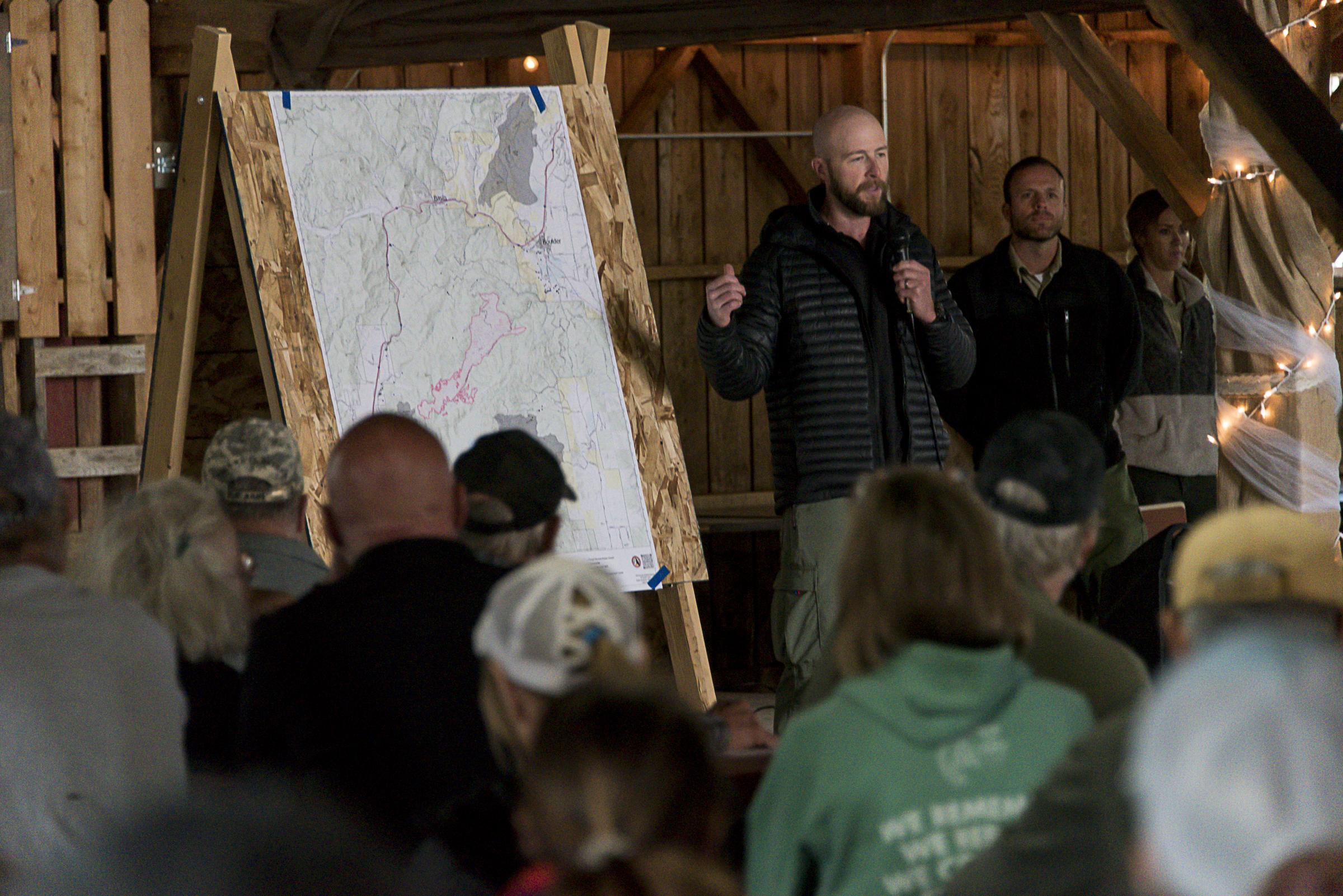 <p>Shane Martin, the assistant fire management officer for the Butte Ranger District of the Beaverhe